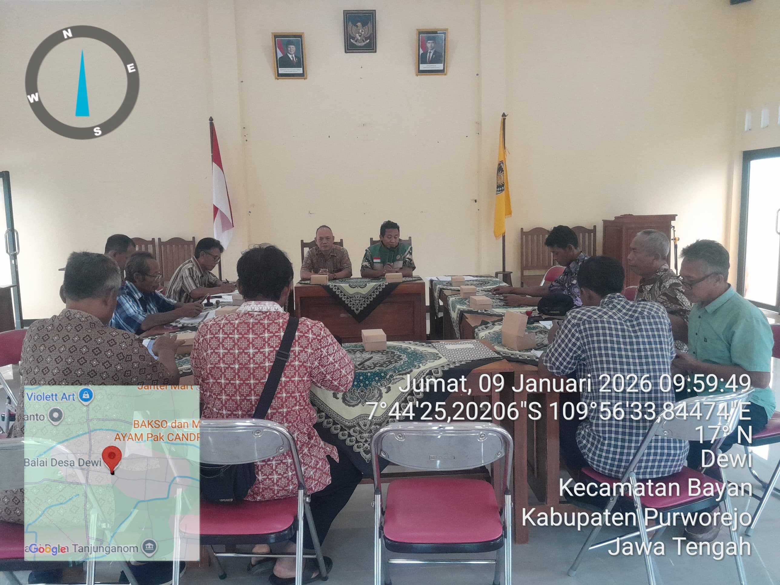 Pertemuan Pengurus Poktan Desa Dewi dalam rangka Koordinasi Kegiatan Pertanian dan Sosialisasi RDKK Tahun 2026