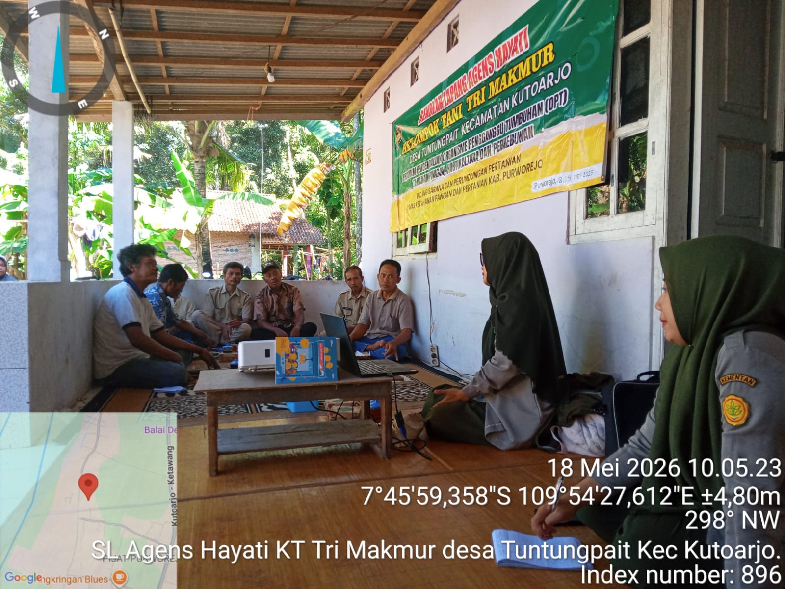 Sekolah Lapang Agensia Hayati Poktan Tri Makmur Desa Tuntungpait Kecamatan Kutoarjo