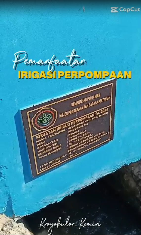 Sinergi Air Membangun Harapan: Irigasi Perpompaan di Kelompok Tani Kyai Dukuh